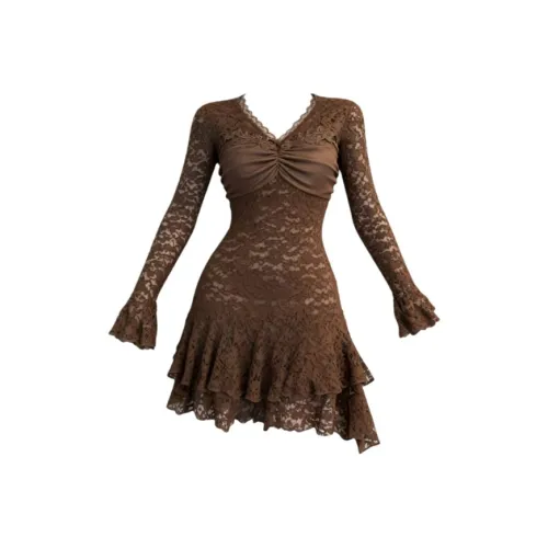 ONEPASS Длинное платье с длинными рукавами женское