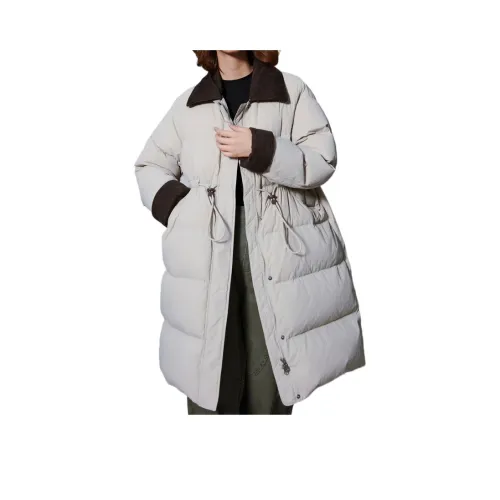 Lan Miao Бежевый Женский Пуховик