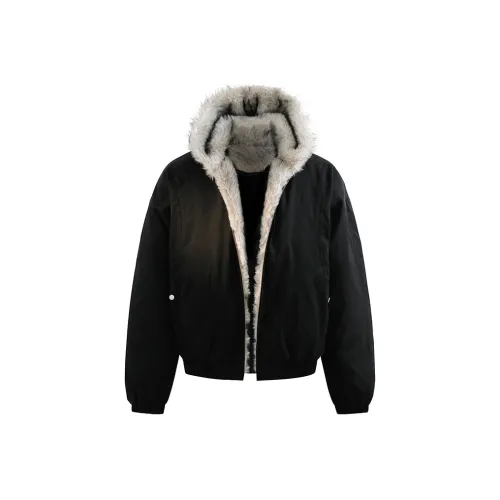 Octonauts Меховой воротник Хлопковый пуховик Мужской Унисекс