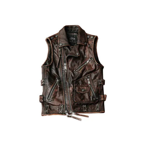 FOSS PHIL Мужские майки красного и коричневого цвета