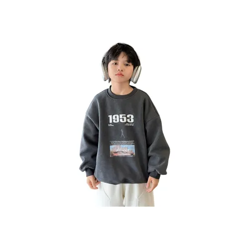 Lanza Повседневный свитшот Зимний Темный Фотиния Серый Подростки