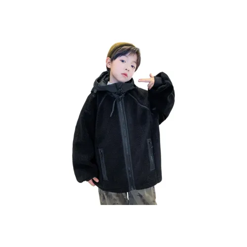 The panda is round Черный Kids Tops