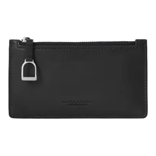 Polo Ralph Lauren Welington Коровья кожа Держатель для карт Кошелек Держатель для карт Женские Черный