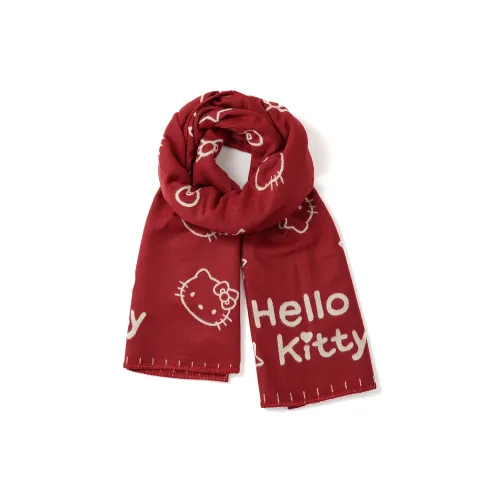 Sanrio Hello Kitty Полиэстер Трикотажные Шарфы Женские