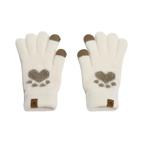 Ai Jiawei Плюшевые Вязаные Перчатки Унисекс