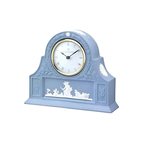 WEDGWOOD Кварцевый механизм Яшма Фарфор Настольные часы Унисекс Белый