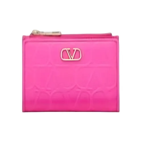 Valentino Garavani Телячья кожа Кошелек Стандартный Женский Розовый