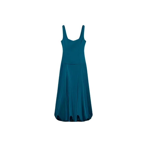 ZARA Collaboration Утино-зеленый Женские Слип-платья