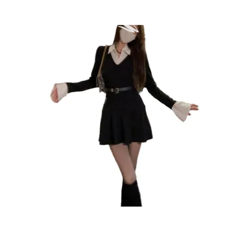 PAZZO Длинное платье с длинными рукавами женское