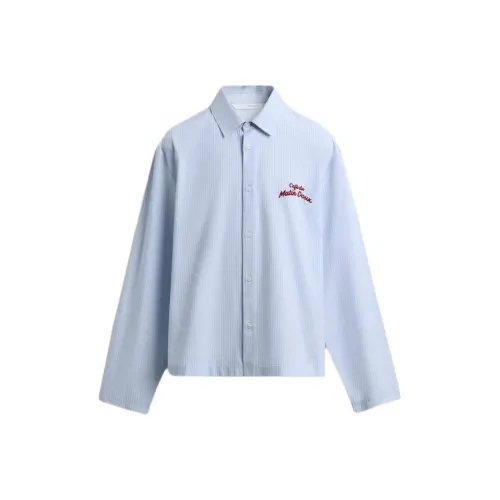 ZARA Collaboration Светло-Синие Мужские Рубашки