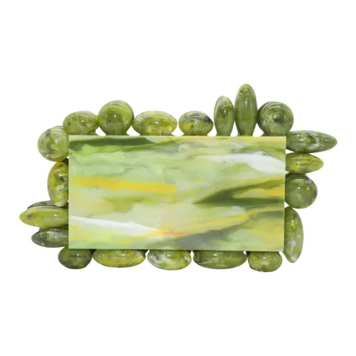 CULT GAIA Акриловый клатч женский зеленый