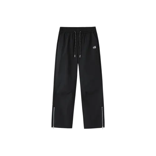 SANSASTORE Black Unisex Casual Pants SANSASTORE Черные Унисекс Повседневные Штаны