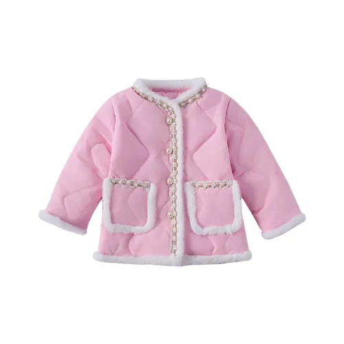 SUPEREDGE Pearl Lace Trim Cotton Down Jacket Baby
