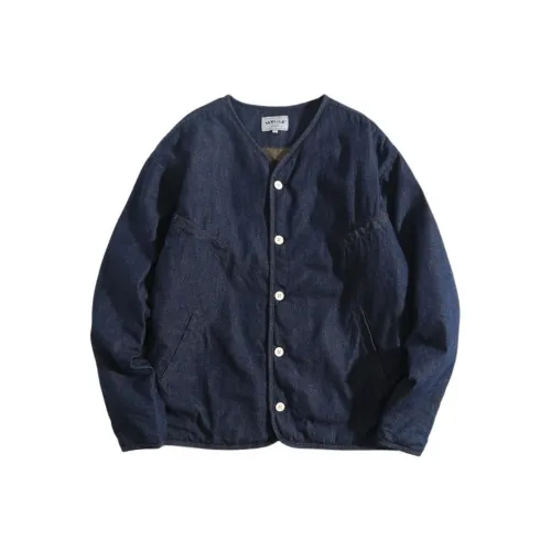 PLQV Темно-синий Мужской пуховик