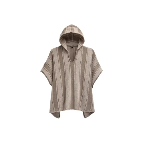 JAMES PERSE Baja Stripe Кашемировый Пончо Плащ Женские