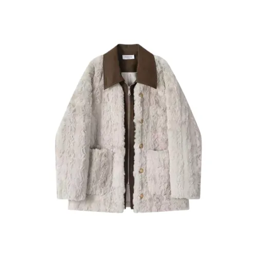 Wang Leshi Вельвет Feel Пальто Женское