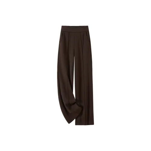 TOUCH Повседневные брюки Женские Темный кофейный