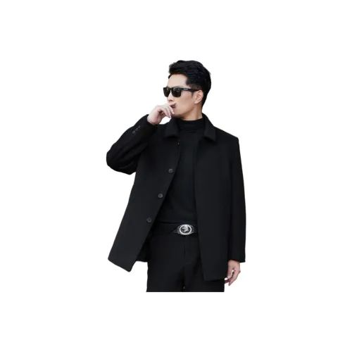 MAREA VESUVIO Черный С подарками Пуховые поддевы Мужское пальто