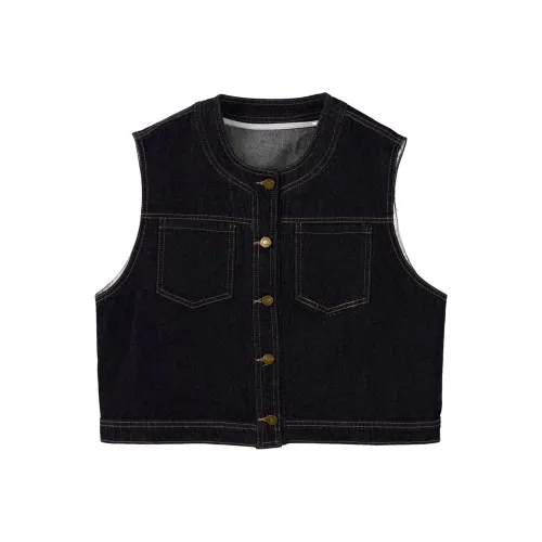 SIBAISHE Темно-синий женский жилет