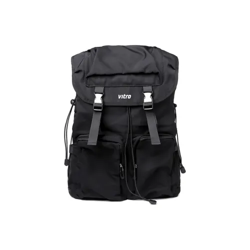 VITRO Nylon Backpack Standard Unisex Black VITRO Нейлон Рюкзак Стандартный Унисекс Черный
