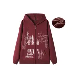 Бордовый с флисовой подкладкой