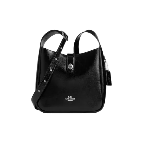 COACH Hadley Кожа Сумка через плечо Средняя Женская Черная