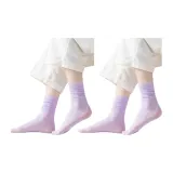 【Набор из 2 пар】Фиолетовый + Фиолетовый