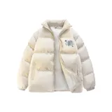 Белый хлопковый пуховик