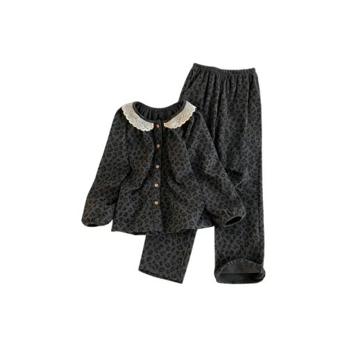 WANANNI Серый Женский Пижамный Комплект