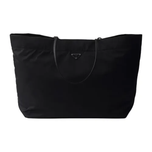 PRADA RE NylonSaffiano Полиамид Сумка Сумка через плечо Большая Женская Черная