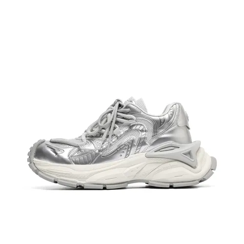 MPZY Дышащий Moisture Wicking Низкий Топ Толстая подошва Кроссовки Мужские Серые