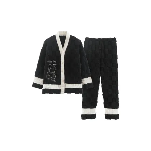 MADALLO Черный Женский Пижамный Комплект