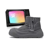 Серый с флисовой подкладкой