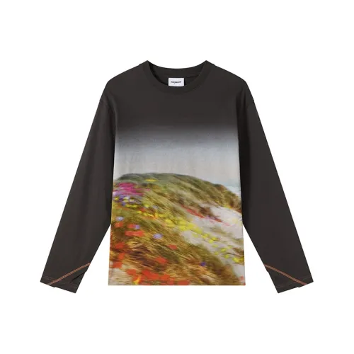 Norybrand Коммутирование Круглый вырез T-рубашка Унисекс