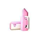 3D Gravity Выдвижной Морковный Нож [Розово-белый]