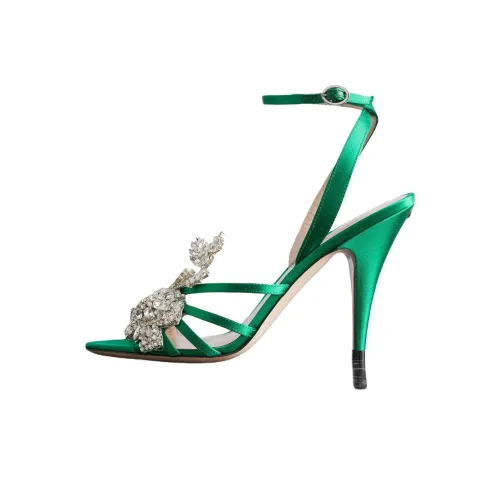 Valentino Ladycrush One Sandals с ремешком 10 см женские зеленый