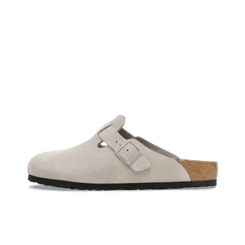 Биркенсток Бостон BS Устойчивые к истиранию Домашние тапочки Унисекс Легкий Серый