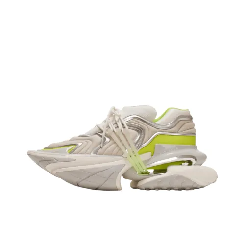 BALMAIN Unicorn Низкий Топ Повседневная Обувь 7 см Мужская Белая