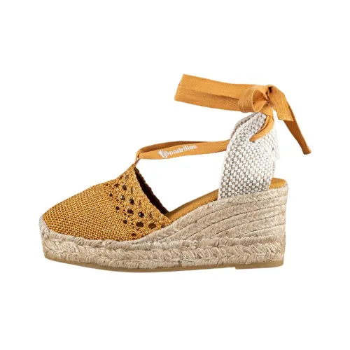 Эспадрильи Valenciana Клиновидный каблук Высокие каблуки 7 см Женские Золотые