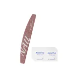 Двусторонняя пилка для ногтей Zebra, красная: 8 штук