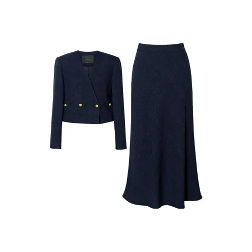 ROEYSHOUSE Темно-синий женский комплект с юбкой