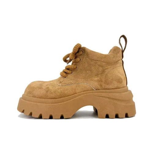 CLEARTASTE Короткий MID Голень Мартин Ботинок 6 см Женские