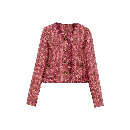 GZQJ Розовое Женское Пальто