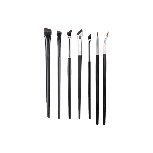 A Few More Cute 7 шт Набор кистей для макияжа с кистью для eyeliner в форме серпа кистью для бровей в форме угла и кистью для деталей