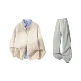 Экрю + Фотиния Серый Брюки