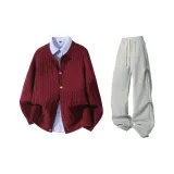 Анкора Красный + Фотиния Серый Штаны