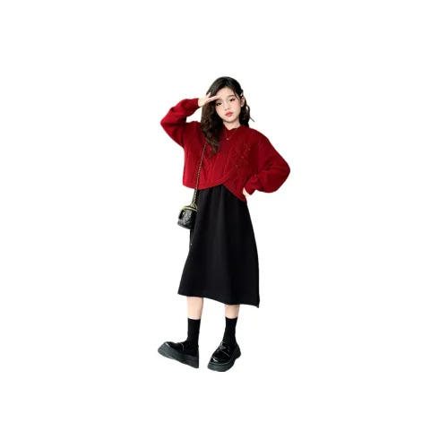 Подростки Qiao Ni Tong Комплект с юбкой