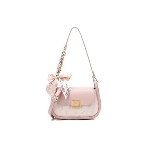 MARKANGARO ПУ (полиуретан) Сумка через плечо Женская Вишневый цветок Розовый