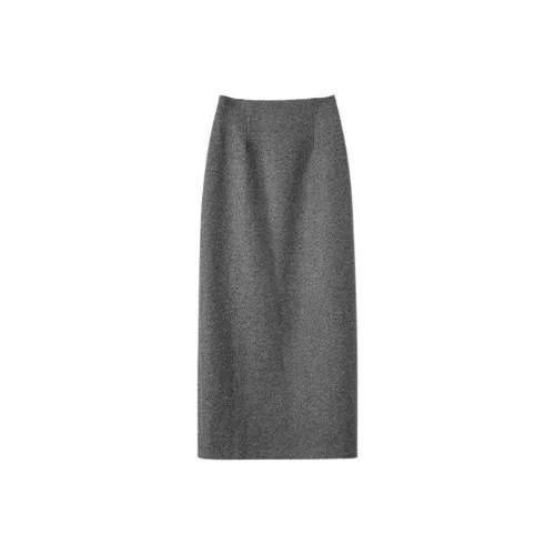 Late White Повседневный Длинный Юбка Женские