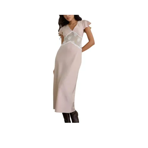 Motel Rocks Lirenda Платье-миди в цвете Sat Малыш Pk с короткими рукавами Платье Женское